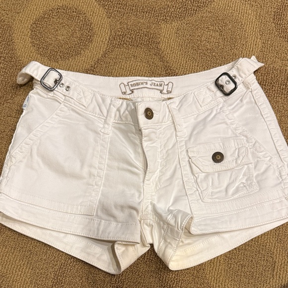 Y2K Robin's Jean Women's White Shorts - Picture 1 of 2